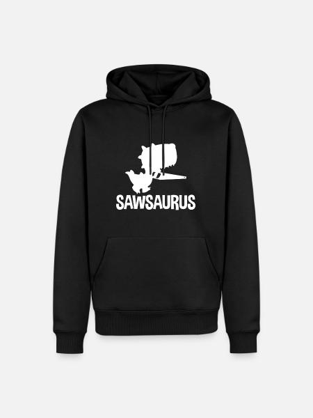 Sawsaurus 2 - Männer Premium Bio Hoodie - Schwarz