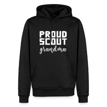 Proud Scout Grandma - Men’s Premium Organic Hoodie - black - Front - Nico (187cm)