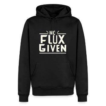 Pas de flux donné 15 - Sweat à capuche Premium bio Homme - noir - Devant - Nico (187cm)