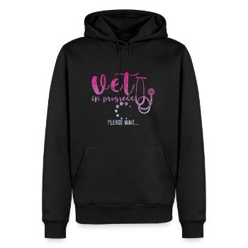 Vet In Progress, Please Wait 3 - Männer Premium Bio Hoodie - Schwarz - Vorne - Nico (187cm)