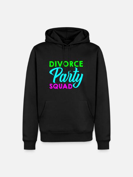 Divorce Party Squad - Männer Premium Bio Hoodie - Schwarz