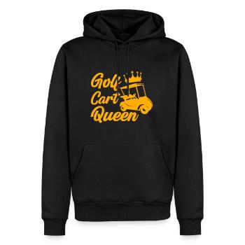 Voiturette de golf Queen 4 - Sweat à capuche Premium bio Homme - noir - Devant - Nico (187cm)