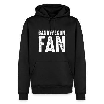 Bandwagon Fan 4 - Männer Premium Bio Hoodie - Schwarz - Vorne - Nico (187cm)