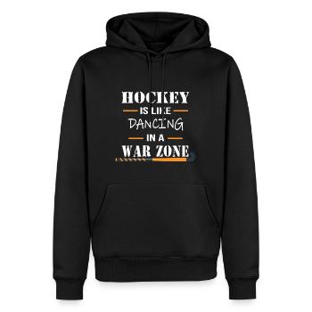 HockeyZone Field Hockey Artificial Grass Hockey Hockey Team - Men’s Premium Organic Hoodie - black - Front - Nico (187cm)
