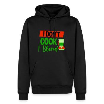 I Don't Cook I Blend 4 - Men’s Premium Organic Hoodie - black - Front - Nico (187cm)