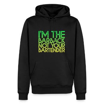 I'm The Barback Not Your Bartender 4 - Men’s Premium Organic Hoodie - black - Front - Nico (187cm)