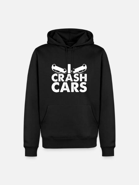 I Crash Cars 7 - Men’s Premium Organic Hoodie - black