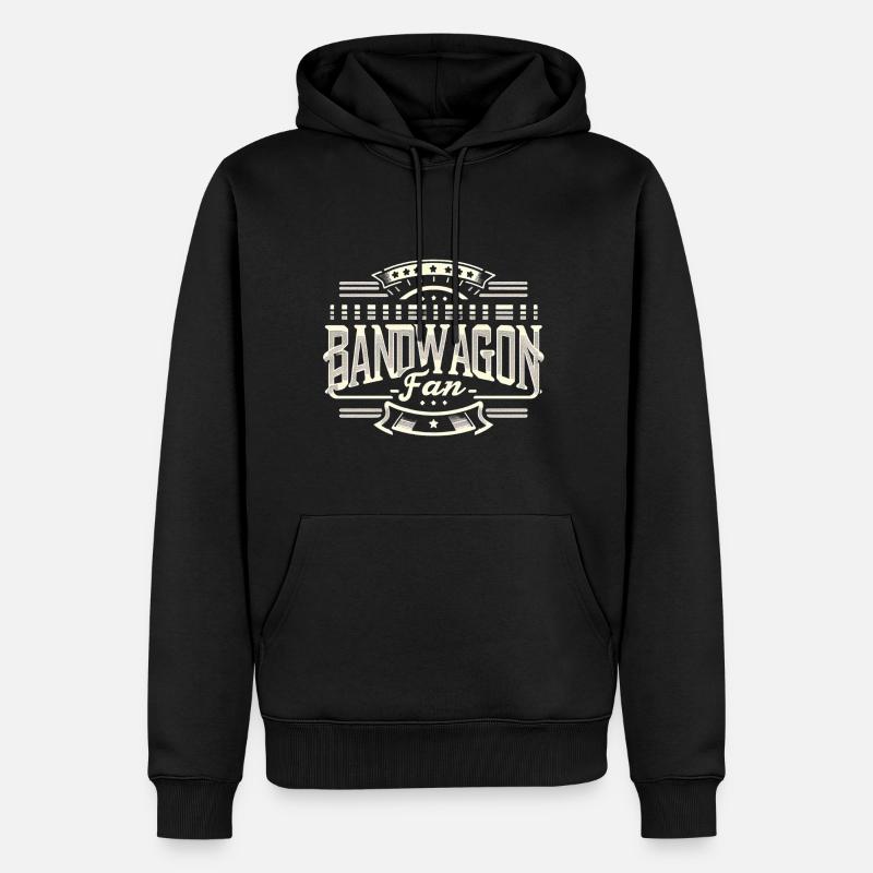 Bandwagon Fan 13 - Männer Premium Bio Hoodie - Schwarz