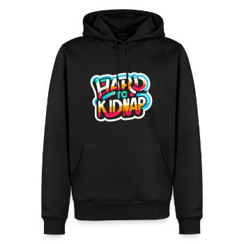 Hard to Kidnap 7 - Men’s Premium Organic Hoodie - black - Front - Nico (187cm)