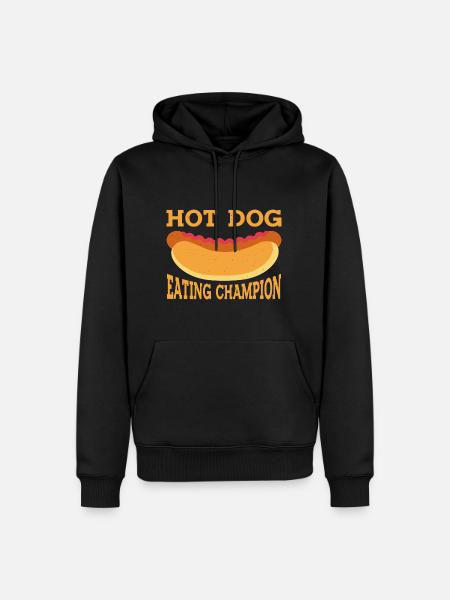 Hot Dog Eating Champion 9 - Men’s Premium Organic Hoodie - black