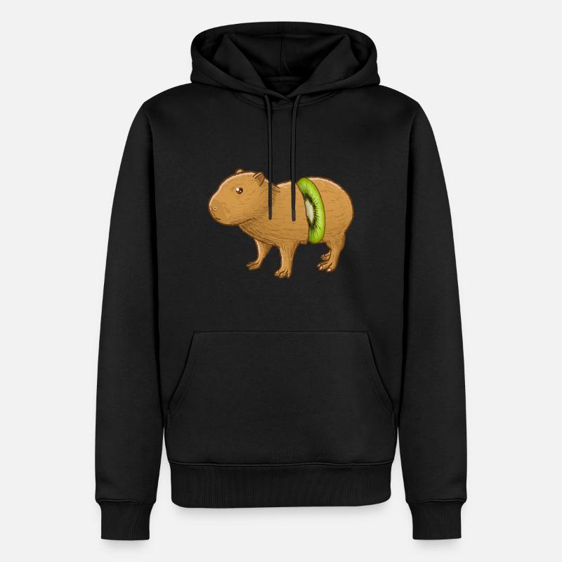 Capybara Kiwi - Sweat à capuche Premium bio Homme - noir