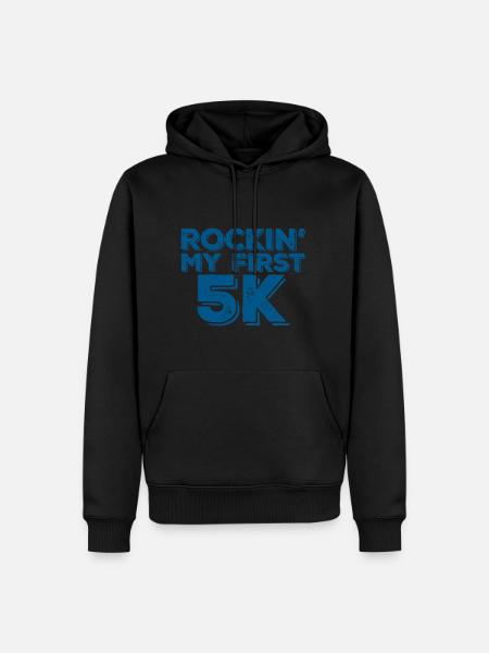 Rockin' My First 5k 3 - Men’s Premium Organic Hoodie - black