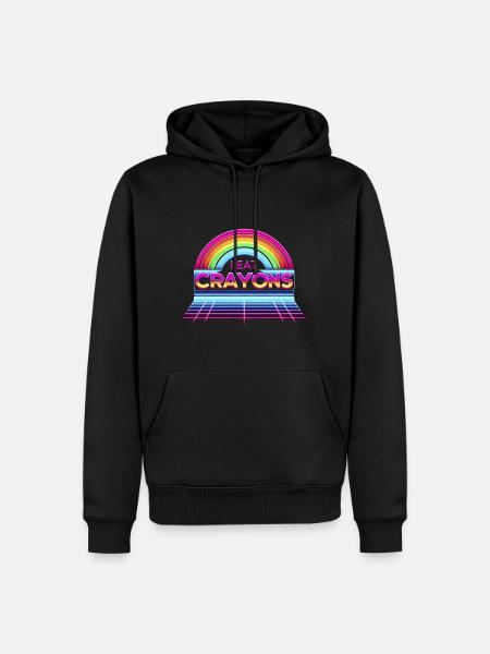 I Eat Crayons 6 - Men’s Premium Organic Hoodie - black