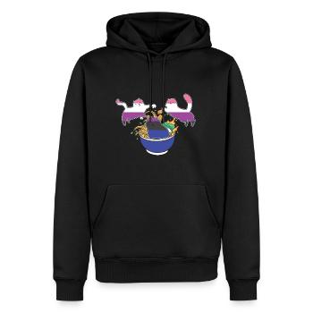 LBGT Flag Gay Pride Human Cats Lover - Männer Premium Bio Hoodie - Schwarz - Vorne - Nico (187cm)
