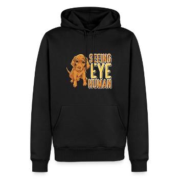Seeing Eye Human 32 - Männer Premium Bio Hoodie - Schwarz - Vorne - Nico (187cm)