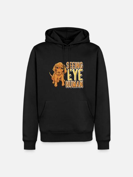 Seeing Eye Human 32 - Men’s Premium Organic Hoodie - black