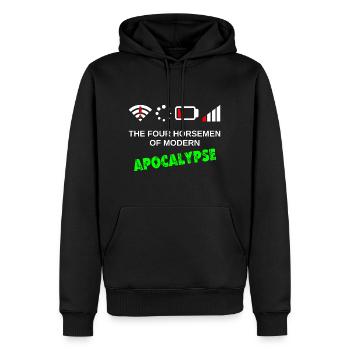 The Four Horseman of the Modern Apocalypse - Männer Premium Bio Hoodie - Schwarz - Vorne - Nico (187cm)