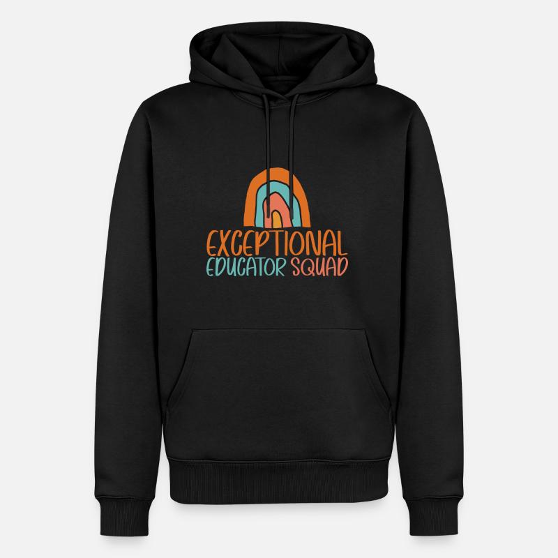 Escuadrón de Educadores Excepcionales 4 - Sudadera con capucha prémium ecológica para hombre - negro