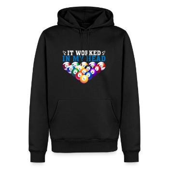 It Worked In My Head 3 - Männer Premium Bio Hoodie - Schwarz - Vorne - Nico (187cm)