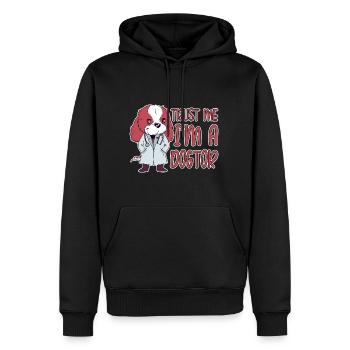 Croyez-moi, je suis un Dogtor 2 - Sweat à capuche Premium bio Homme - noir - Devant - Nico (187cm)