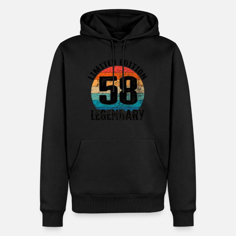 Joyeux anniversaire - 58e anniversaire - Sweat à capuche Premium bio Homme - undefined