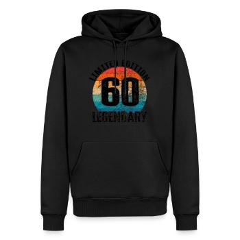 Happy Birthday - 60. Geburtstag - Männer Premium Bio Hoodie - Schwarz - Vorne - Nico (187cm)