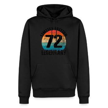 Happy Birthday - 72. Geburtstag - Männer Premium Bio Hoodie - Schwarz - Vorne - Nico (187cm)