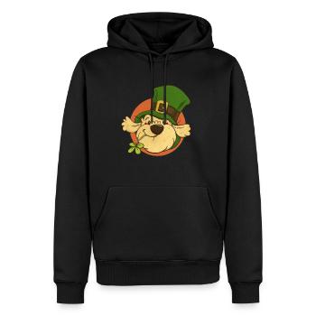 Cockapoo Thor St. Patrick's Day - Männer Premium Bio Hoodie - Schwarz - Vorne - Nico (187cm)