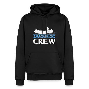 Canoeing Crew Group Funny Outdoor - Männer Premium Bio Hoodie - Schwarz - Vorne - Nico (187cm)