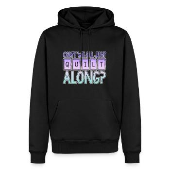 Can't We All Just Quilt Along 2 - Männer Premium Bio Hoodie - Schwarz - Vorne - Nico (187cm)