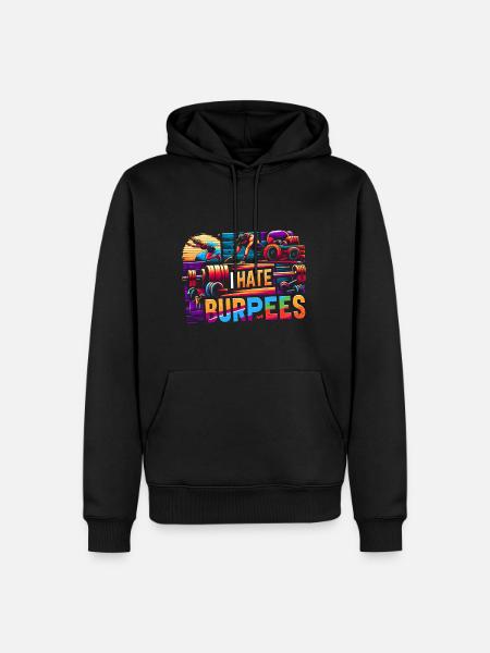 I Hate Burpees 8 - Men’s Premium Organic Hoodie - black