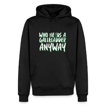 Who Needs A Gallbladder Anyway 4 - Männer Premium Bio Hoodie - Schwarz - Vorne - Nico (187cm)