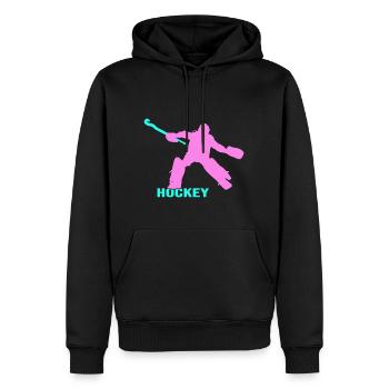 Hockey Feldhockey Hockeytorwart hockey-goalie - Männer Premium Bio Hoodie - Schwarz - Vorne - Nico (187cm)