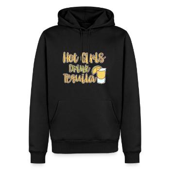 Hot Girls Drink Tequila 4 - Männer Premium Bio Hoodie - Schwarz - Vorne - Nico (187cm)