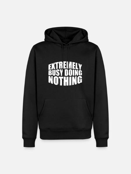 Extremely Busy Doing Nothing 18 - Men’s Premium Organic Hoodie - black