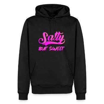 Salty But Sweet 9 - Männer Premium Bio Hoodie - Schwarz - Vorne - Nico (187cm)