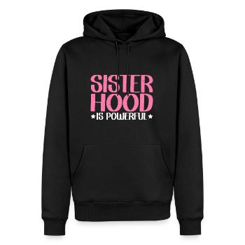 Sisterhood is Powerful 22 - Männer Premium Bio Hoodie - Schwarz - Vorne - Nico (187cm)