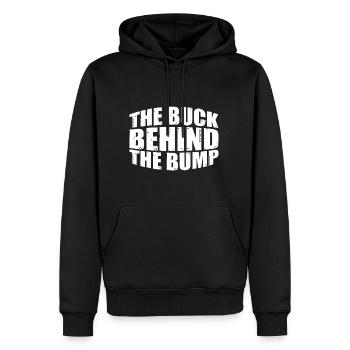 Le bouc derrière la bosse 4 - Sweat à capuche Premium bio Homme - noir - Devant - Nico (187cm)