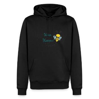 Kleine Hummel - Männer Premium Bio Hoodie - Schwarz - Vorne - Nico (187cm)