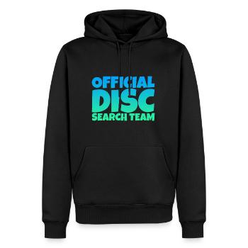 Official Disc Search Team 2 - Männer Premium Bio Hoodie - Schwarz - Vorne - Nico (187cm)
