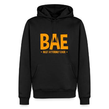 Bae Best Attorney Ever 2 - Männer Premium Bio Hoodie - Schwarz - Vorne - Nico (187cm)