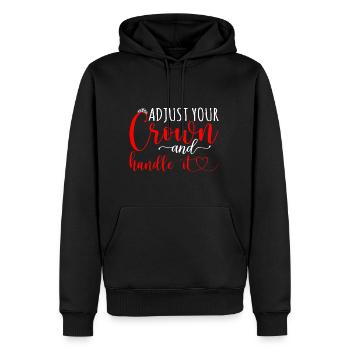 Ajustez votre couronne et manipulez-la 13 - Sweat à capuche Premium bio Homme - noir - Devant - Nico (187cm)