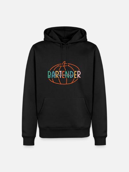 Bartender Thanksgiving Pumpkin Fall Outfit - Männer Premium Bio Hoodie - Schwarz