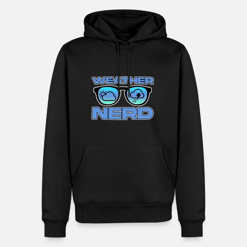Nerd météo 4 - Sweat à capuche Premium bio Homme - noir