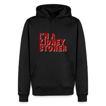 I'm A Kidney Stoner - Männer Premium Bio Hoodie - Schwarz - Vorne - Nico (187cm)