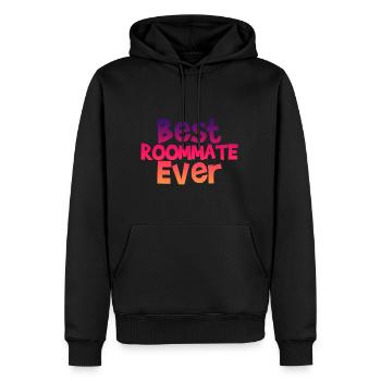 Meilleur colocataire de tous les temps 4 - Sweat à capuche Premium bio Homme - noir - Devant - Nico (187cm)
