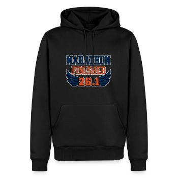 Marathon Finisher 26.2 2 - Männer Premium Bio Hoodie - Schwarz - Vorne - Nico (187cm)