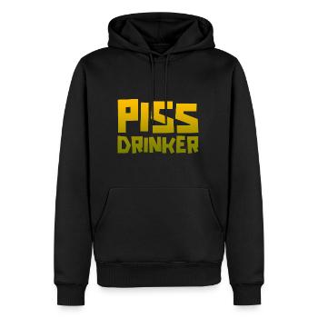 Piss Drinker 11 - Männer Premium Bio Hoodie - Schwarz - Vorne - Nico (187cm)