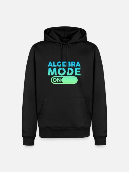 Algebra Mode On 4 - Men’s Premium Organic Hoodie - black