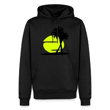 Island Dream - Insel, Sonne, Strand, Palmen und - Männer Premium Bio Hoodie - Schwarz - Vorne - Nico (187cm)